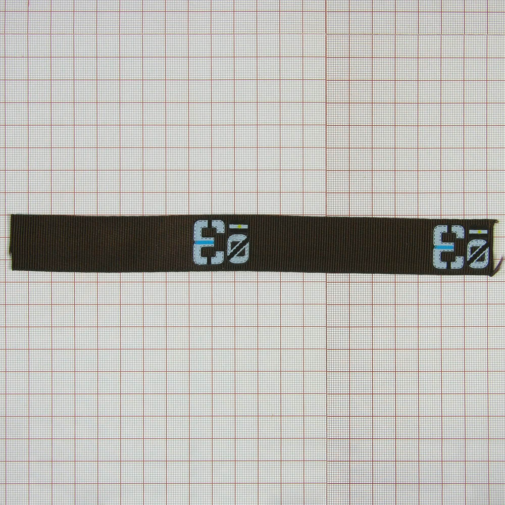 Тесьма "03" 2,5см коричневая  ярд. Тесьма