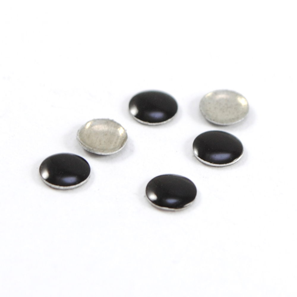 Камни клеевые, 4мм, черный, шт. Стразы стекло до 1000-50 гросс