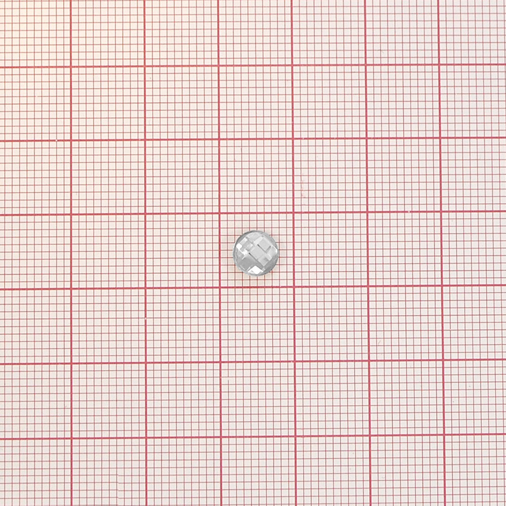 Стразы Д на клей, круг 6мм бел.кристал 38, 1тыс.шт. Стразы на клей