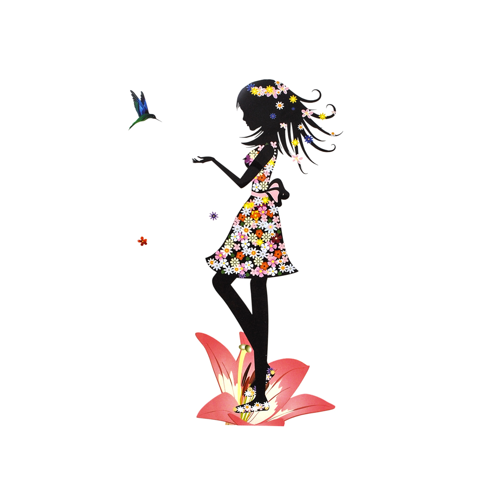 Термоаппликация Девушка Лето, 12*20см, черный, белый, розовый, шт. Термоаппликации Накатанный рисунок