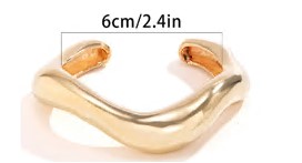 Браслет металл, 6см, золото, шт. Украшения