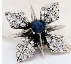 Брошь на воротник с камнями, 2*2см, серебро, камни. шт. Броши
