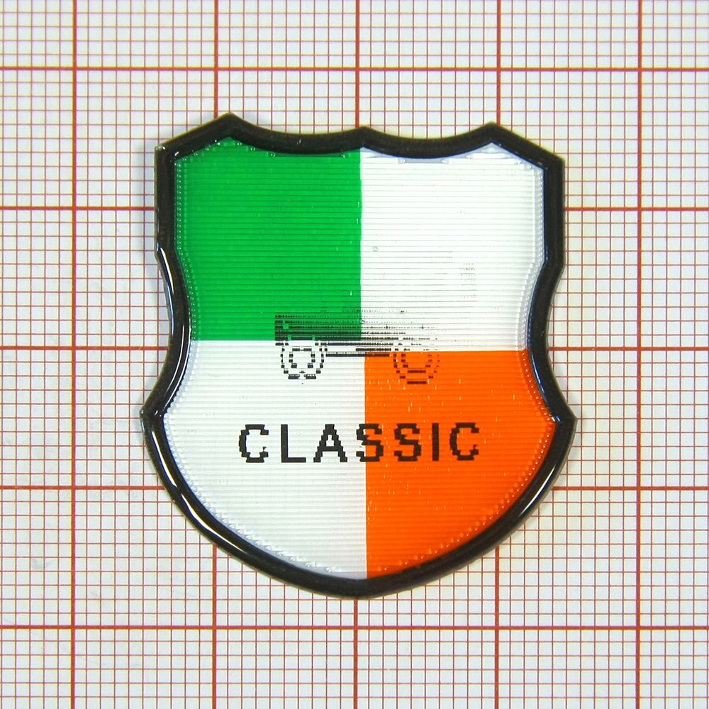 Лейба гологр. Classic зелено-красн. 31*35мм  шт. Лейба Голограмма