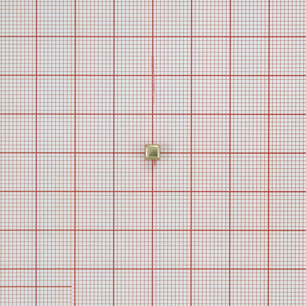 Краб металлический MS-22 квадрат 4*4мм GOLD / 1тыс.шт. Крабы Металл MS