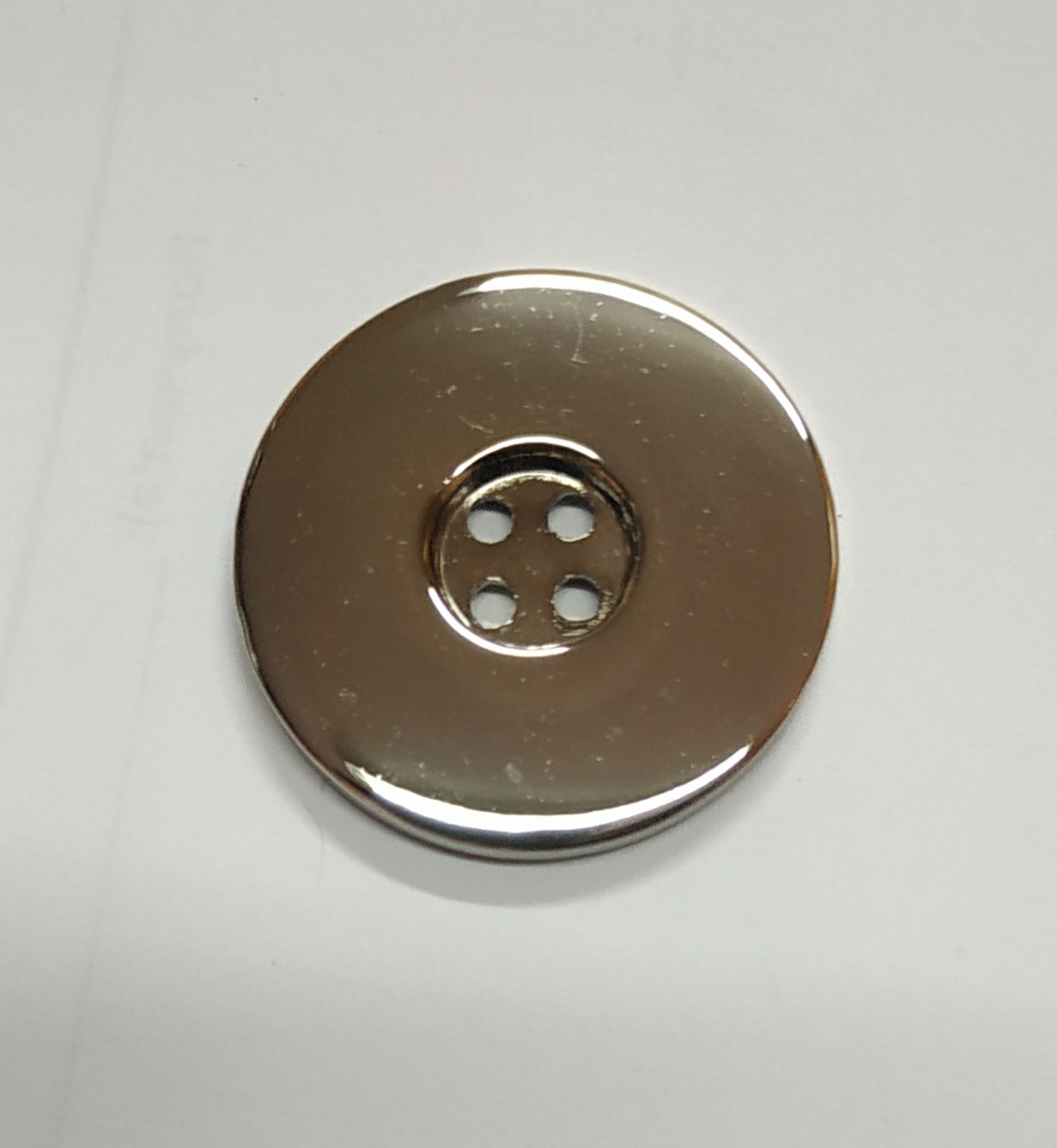 Пуговица B9570 NIKEL 28мм. Пуговица металлическая