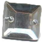 Стразы стеклянные пришивные №10 квадрат хамелеон (10*10мм), 1тыс.шт. Стразы пришивные