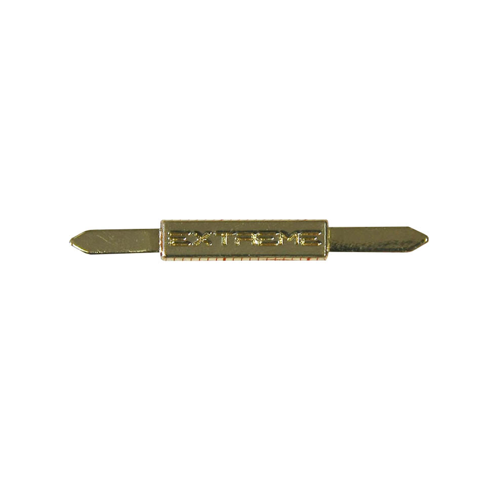 Краб металл EXTREM, 2*0,5см, GOLD /лого вдавлен./. Крабы Металл Надписи, Буквы