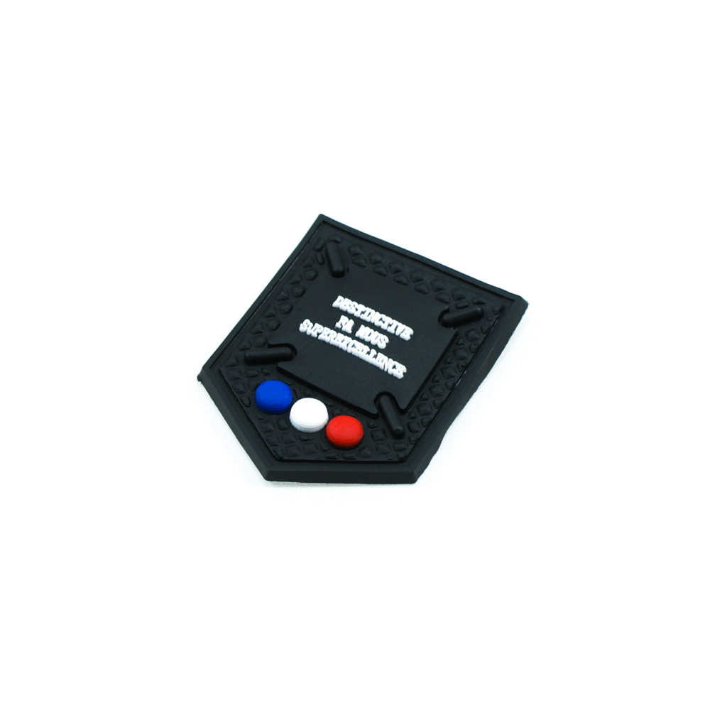 Лейба резиновый Карманчик 2,7*3.5*см черный, белый, красн, синий. Лейба Резина