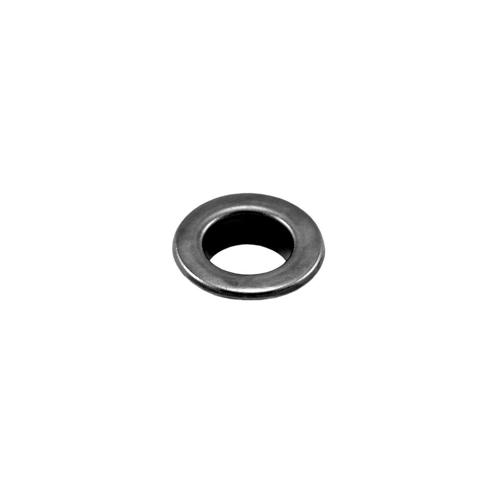 Люверс металл 10*18мм сталь, black nickel, 1т.шт.. Блочка / Люверс