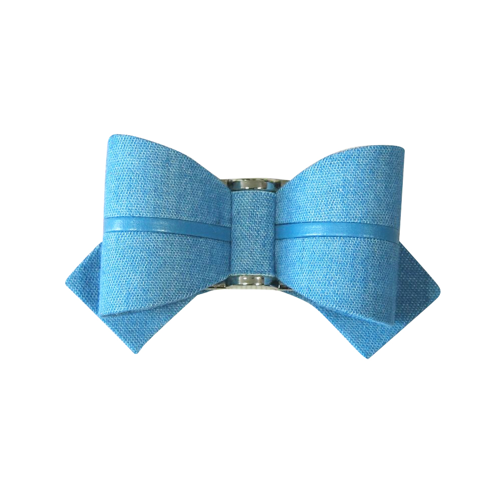 Аппликация декор обувная SF0255 джинс бантик-полоска, шт. Аппликации Пришивные Цветы Банты