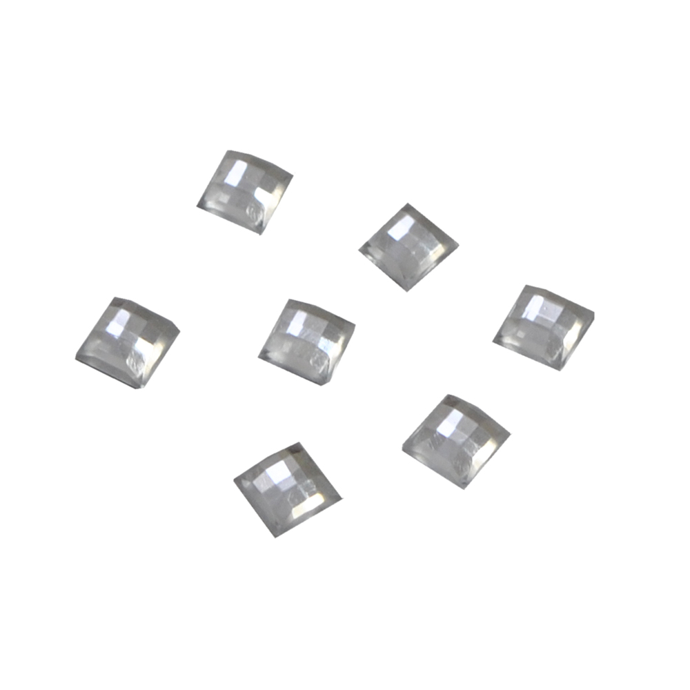 Стразы Д на клей, квадрат 4*4мм бел.кристал 38, 1тыс.шт. Стразы на клей