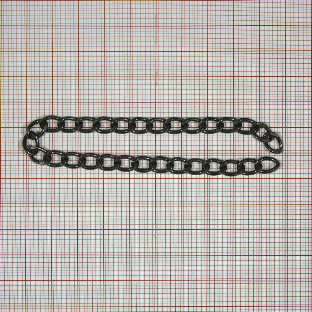 Цепь, звено-10мм (узкое) BLACK NIKEL, ярд. Цепи металл