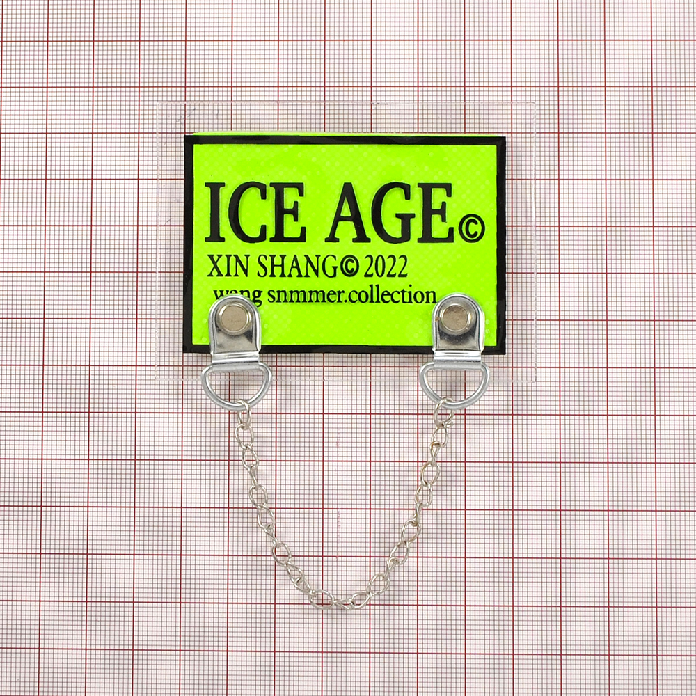 Лейба клеенка c цепочкой, ICE AGE, 6*8см, зеленый, черный, шт. Лейба Клеенка