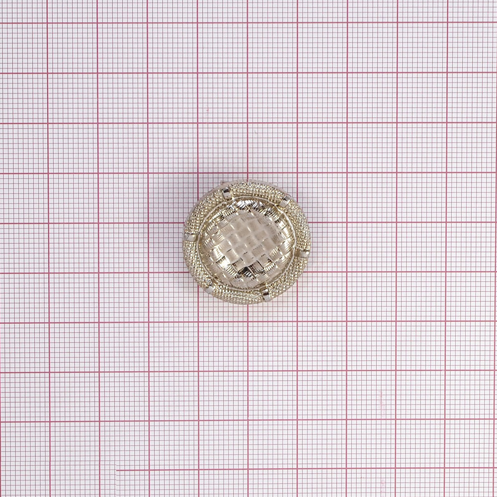 Пуговица TR-16 nik 25мм. Пуговица металлизированная