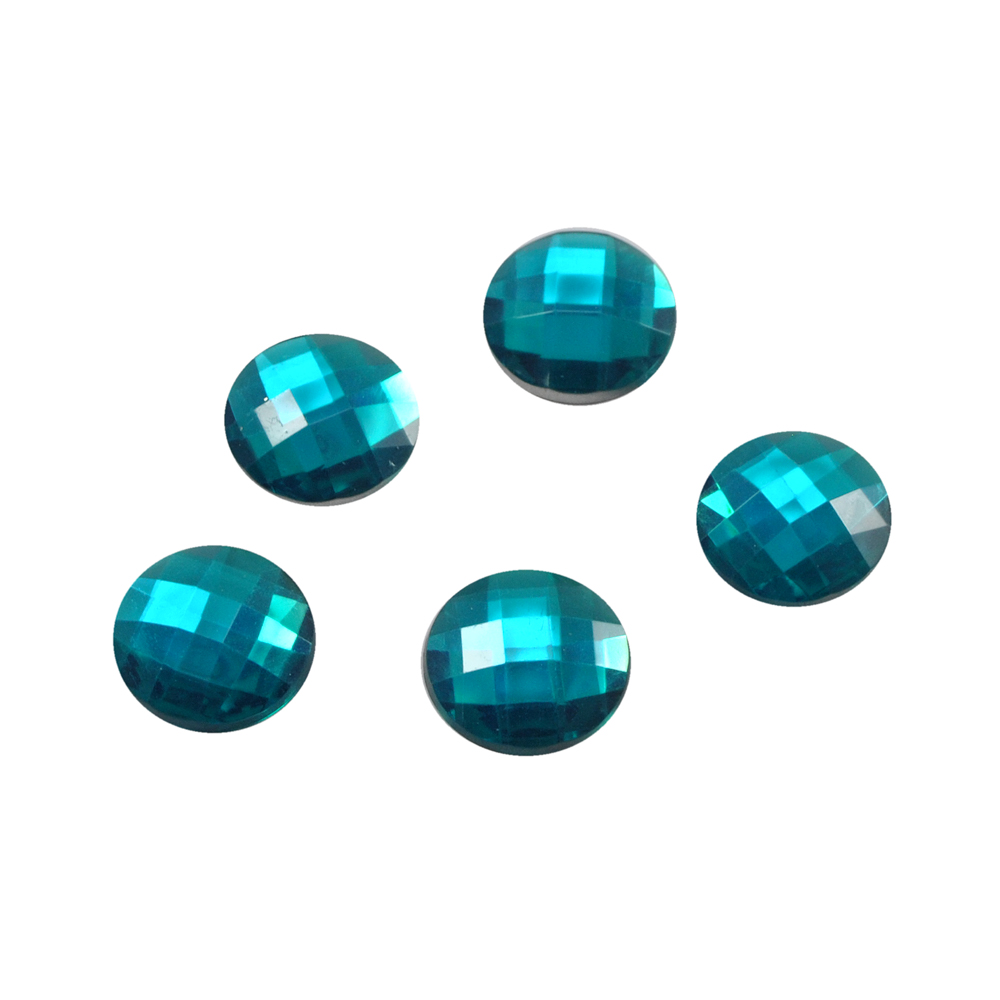 Стразы Д на клей, круг 20мм изумруд 24, 1тыс.шт. Стразы на клей