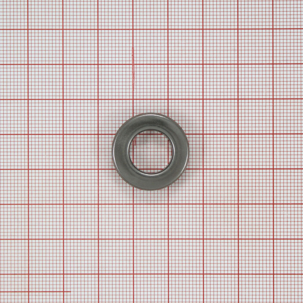 Люверс металл 10*18мм сталь, black nickel, 1т.шт.. Блочка / Люверс