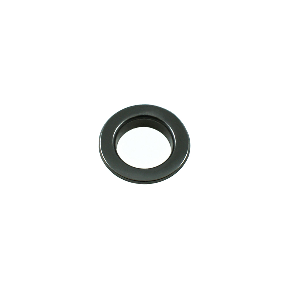 Люверс металл 21,5*35мм сталь, black nickel, 1т.шт.. Блочка / Люверс