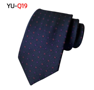 Галстук тканевый в крапинку, синий, бордовый, шт. Украшения