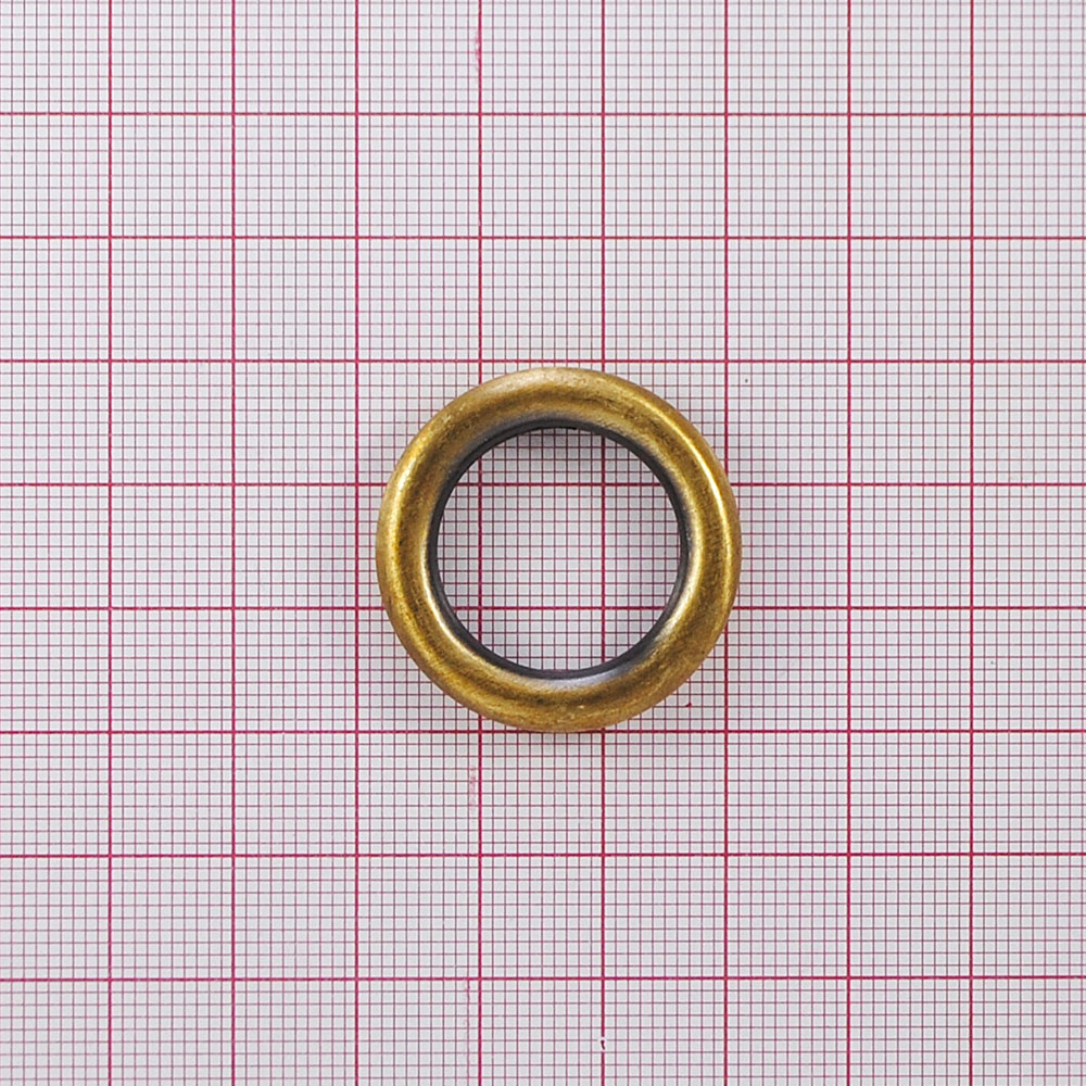Кольцо металлическое 9748 20мм ANTIK brass brush . Перетяжка металл Кольцо