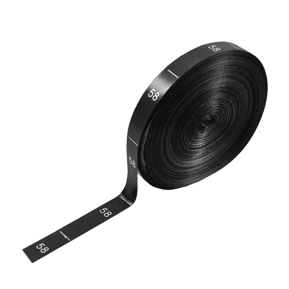 Размерник нейлон черный  58 /1250шт/, 50м. Размерник накатанный нейлон
