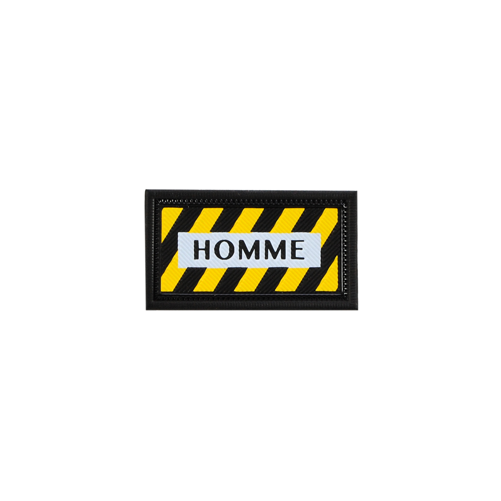 Лейба резиновая HOMME, 4,5*2,5см, черный, желтый, белый,  шт. Лейба Резина