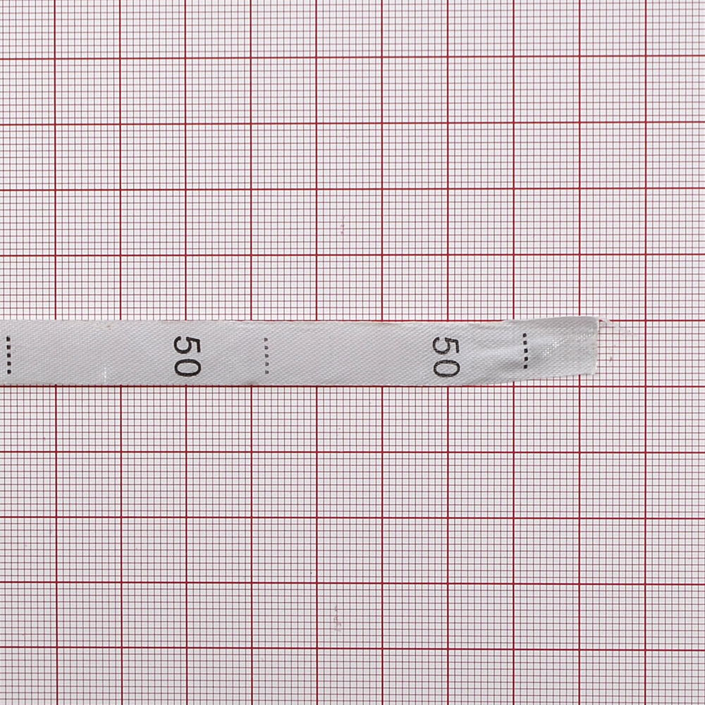 Размерник нейлон белый 50 /1250шт/, 50м. Размерник накатанный нейлон