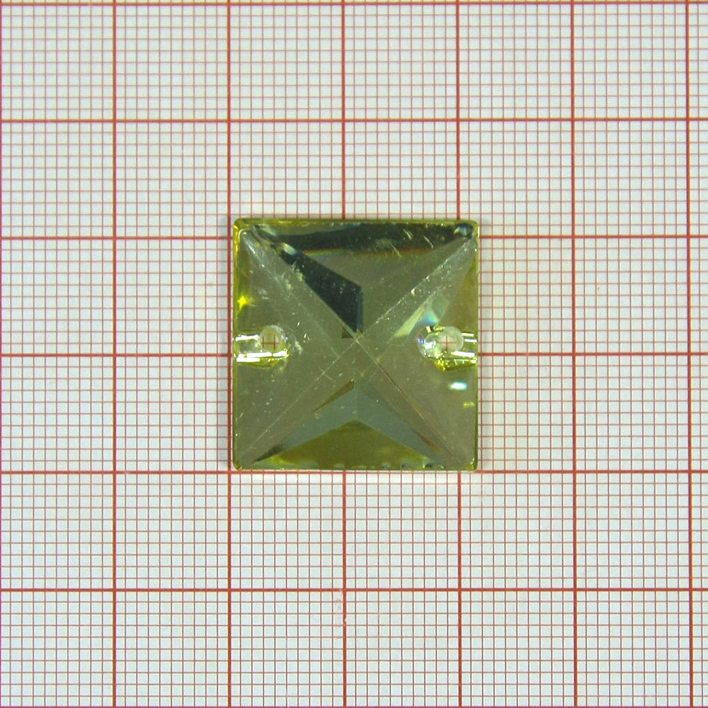 Стразы пришивные квадрат 21мм зеркальный Кристалл, шт. Стразы пришивные