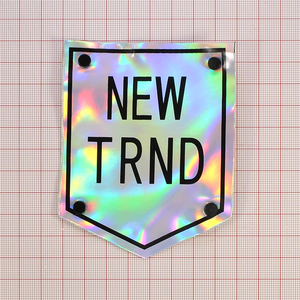 Лейба клеенка Карман NEW TRND, 8*10см, черный, серый, голограмма, шт. Лейба Клеенка