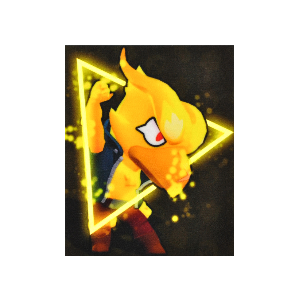 Нашивка, Brawl Stars (ворон желтый), 14,5*17,5см, кашемир, сублимация, лазер, шт. Нашивка