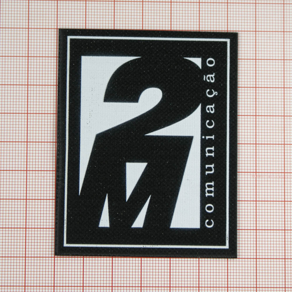 Лейба клеенка блестящая 2M comunicacao 5,6*7,8см черно-белая, шт. Лейба Клеенка