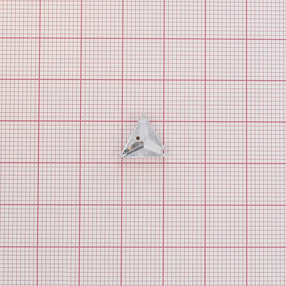 Стразы Д пришивн. треуг 10*10мм бел.кристал 38, 1тыс.шт. Стразы пришивные