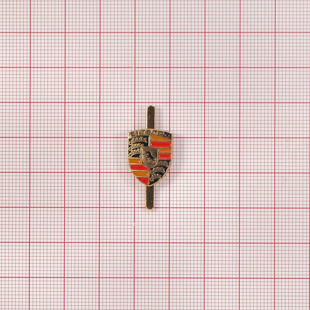 Краб металл El Tempo 13*17мм gold, красная, желтая, черная эмаль, шт. Крабы Металл Флаги, Гербы