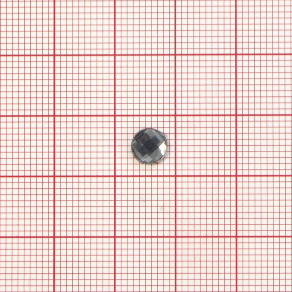 Стразы Д на клей, круг 6мм серый 6, 1тыс.шт. Стразы на клей