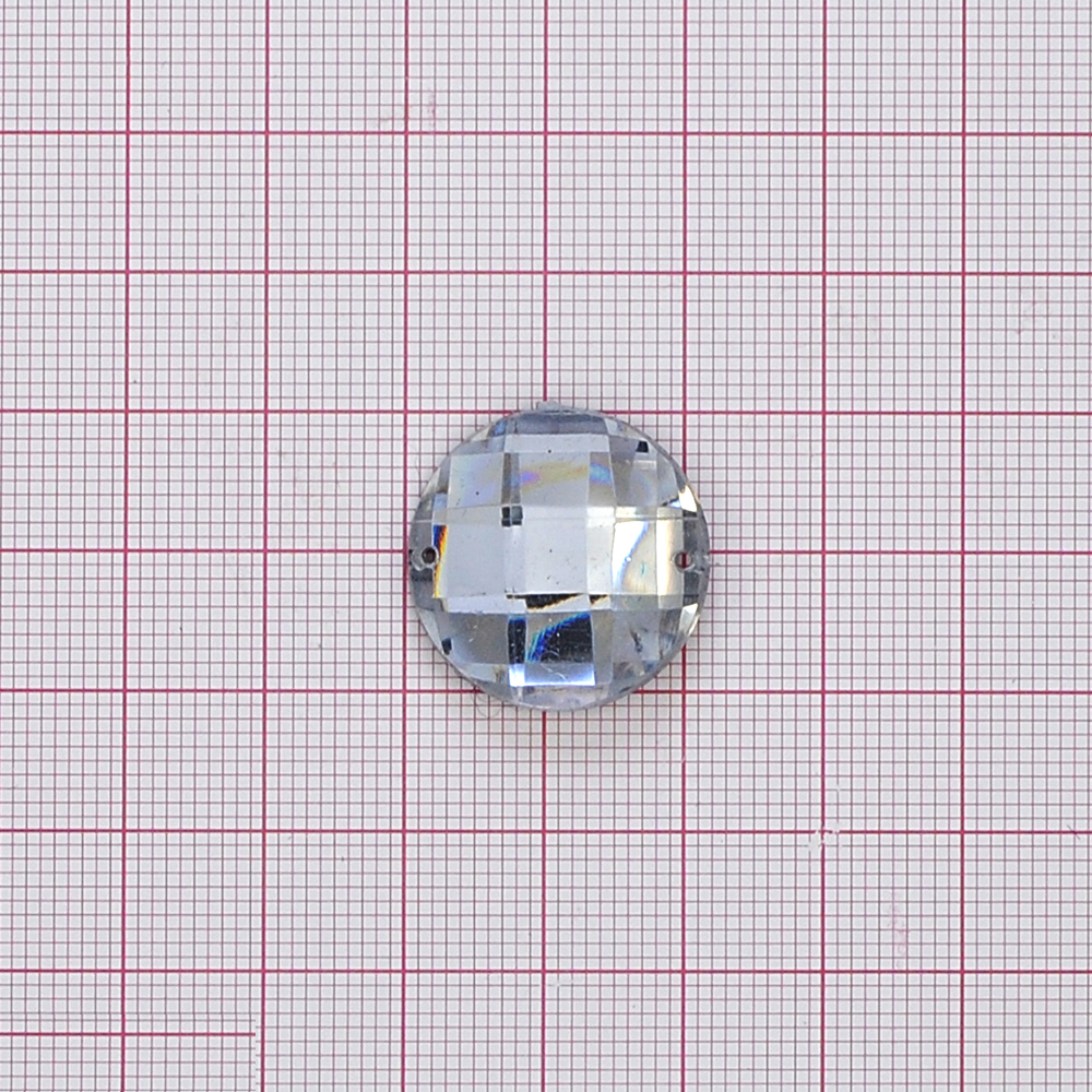 Стразы Д пришивн. круг 22мм бел.кристал 38, 1тыс.шт. Стразы пришивные