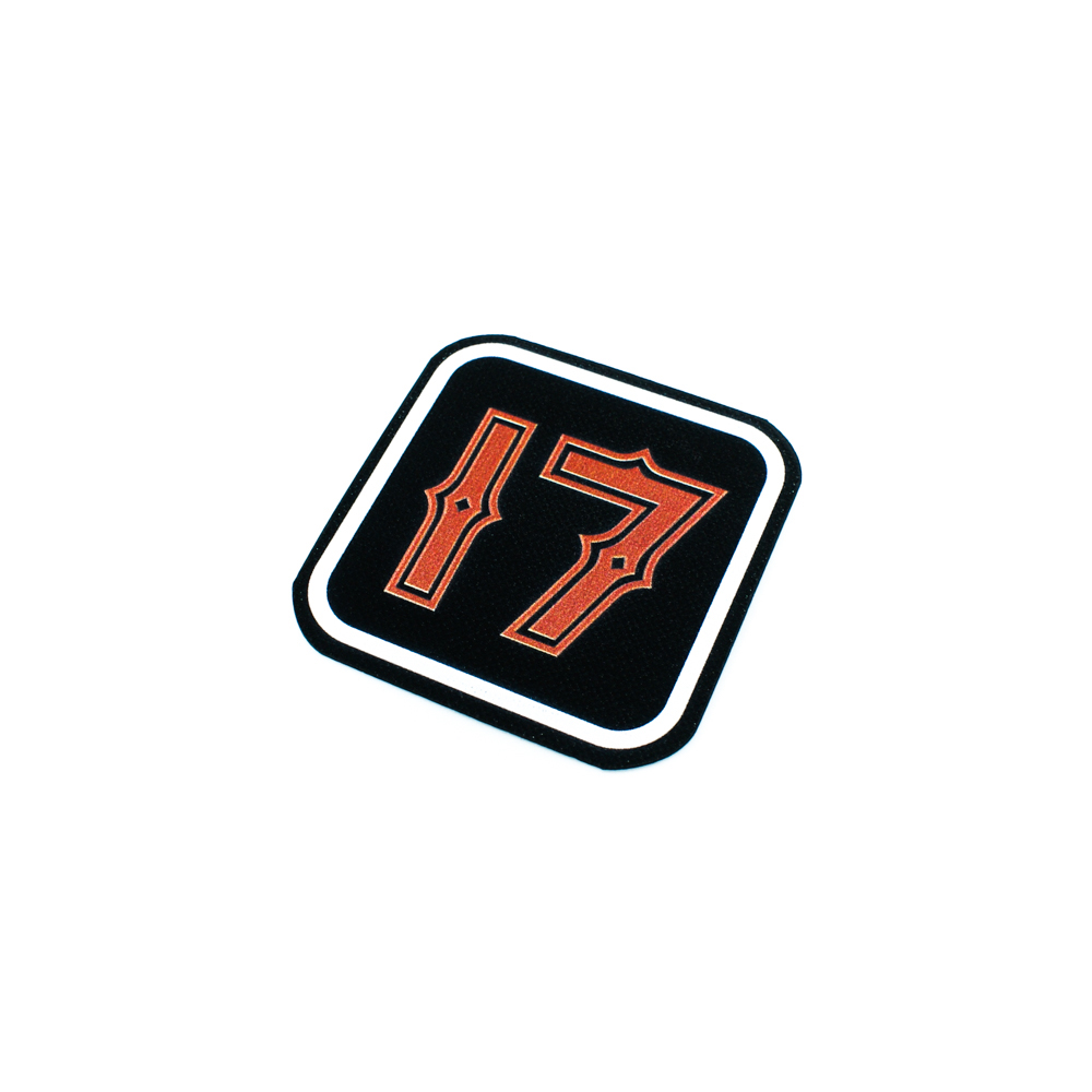 Лейба клеенка 17 номер блест. 6,5см черная, красный лого, белая рамка, шт. Лейба Клеенка