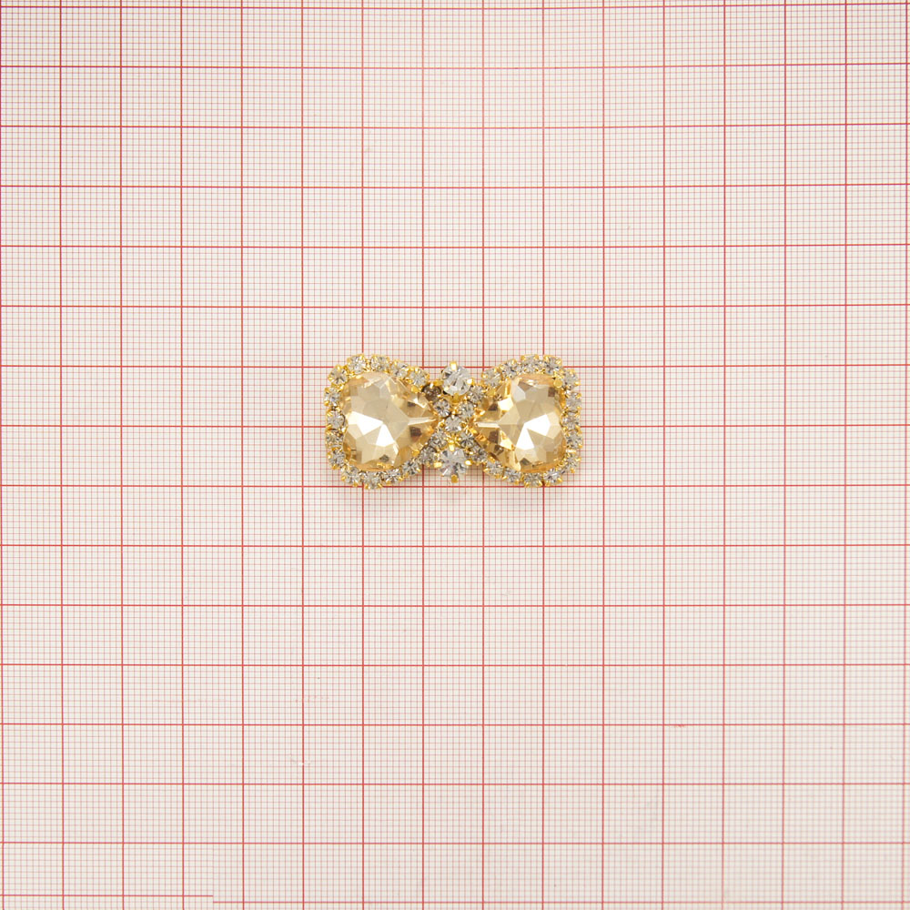 Краб металл61795 /краб/ 4см GOLD, коричн. камни. Крабы Металл Геометрия Декор