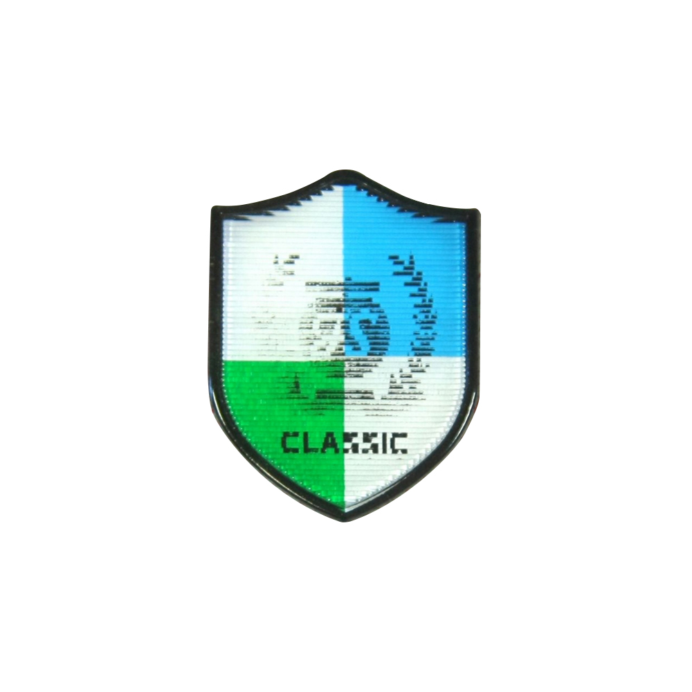 Лейба гологр. Classic 20*27мм зелено-голуб.  шт. Лейба Голограмма