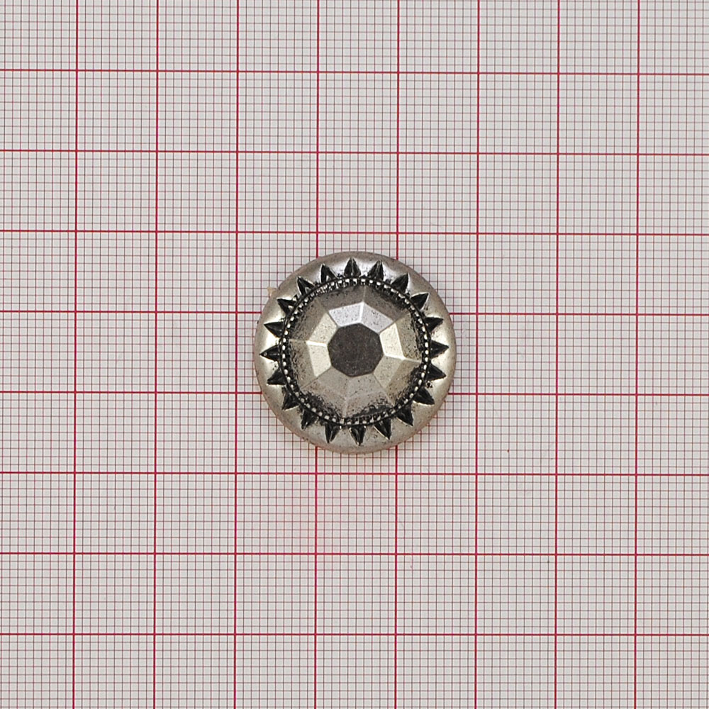 Пуговица TR-1060-40 Черепаха OXID 24мм. Пуговица металлизированная