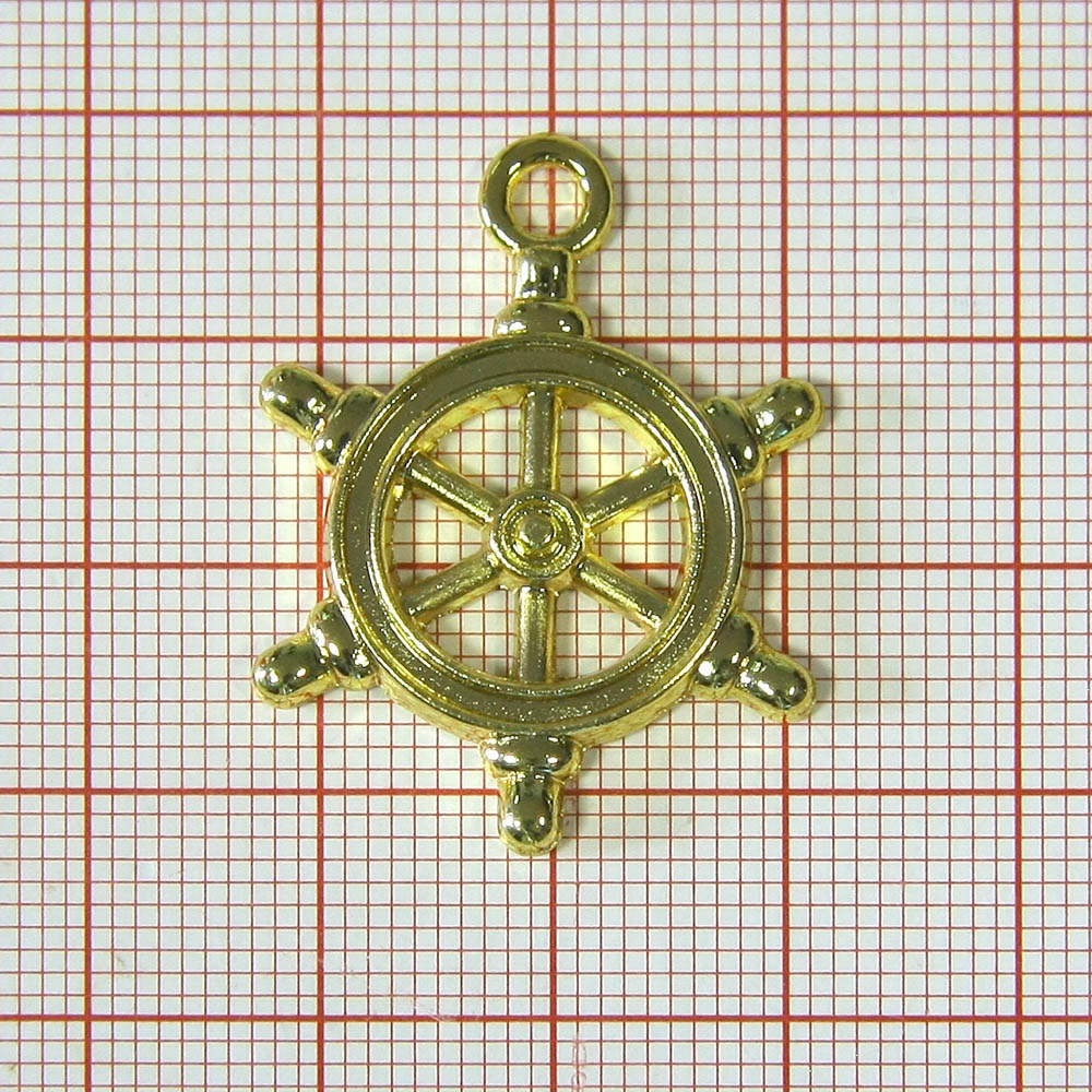 Подвеска металл Штурвал, GOLD,шт. Подвески
