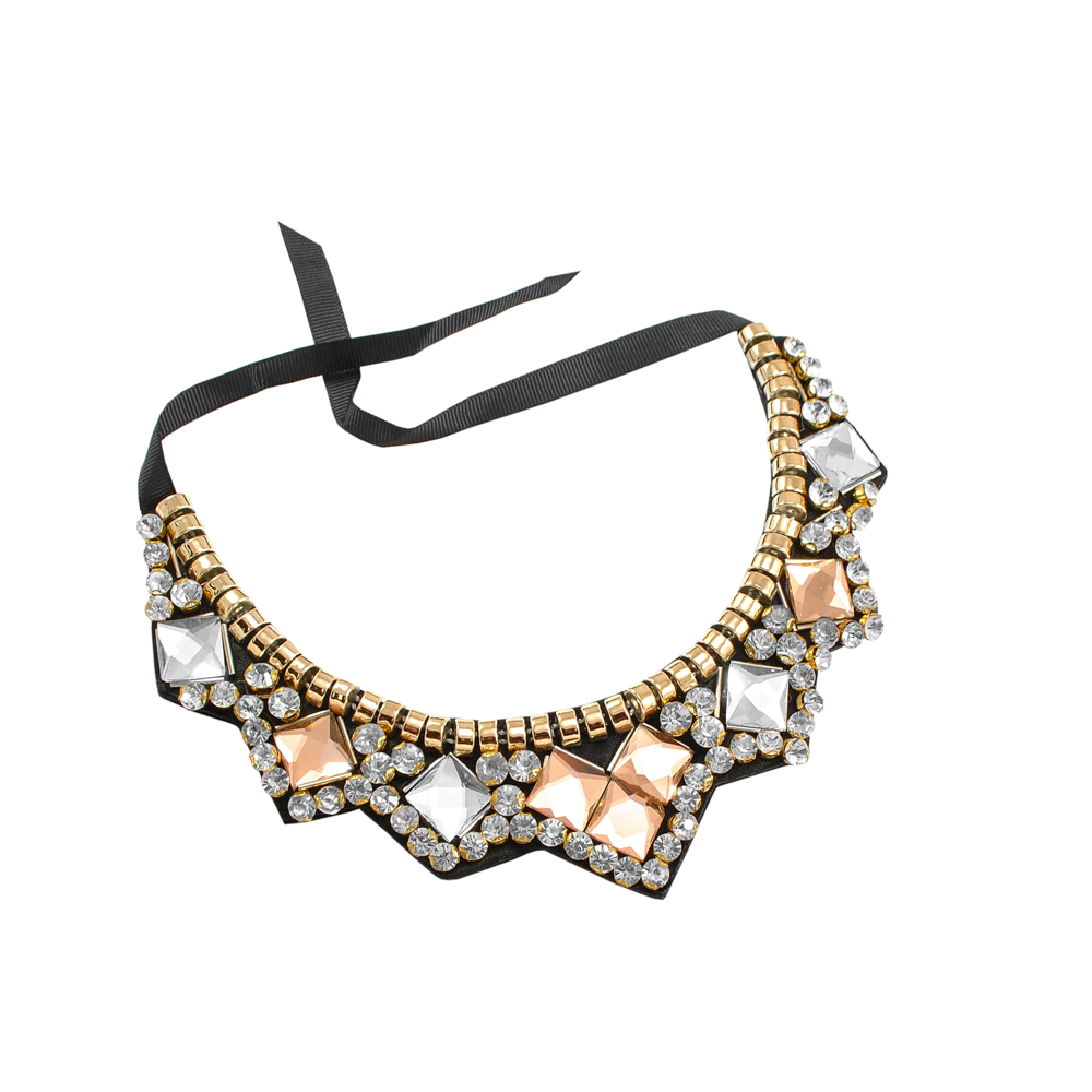 Воротник завязки, черный войлок, цветные камни, шт. Воротники