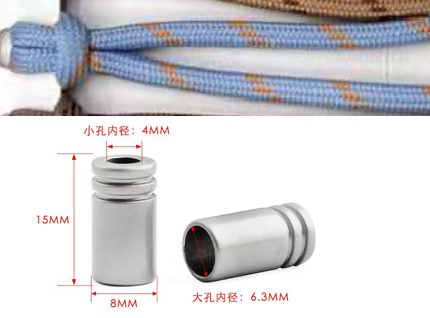 Шнур 5мм с металл наконечниками, 140см, голубой с оранжевым, матовый никель, шт. Шнур