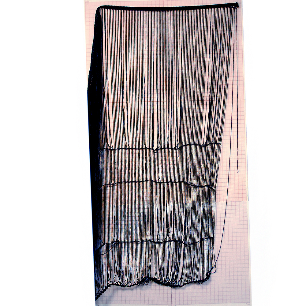 Бахрома 80см черная  (25 ярдов). Бахрома