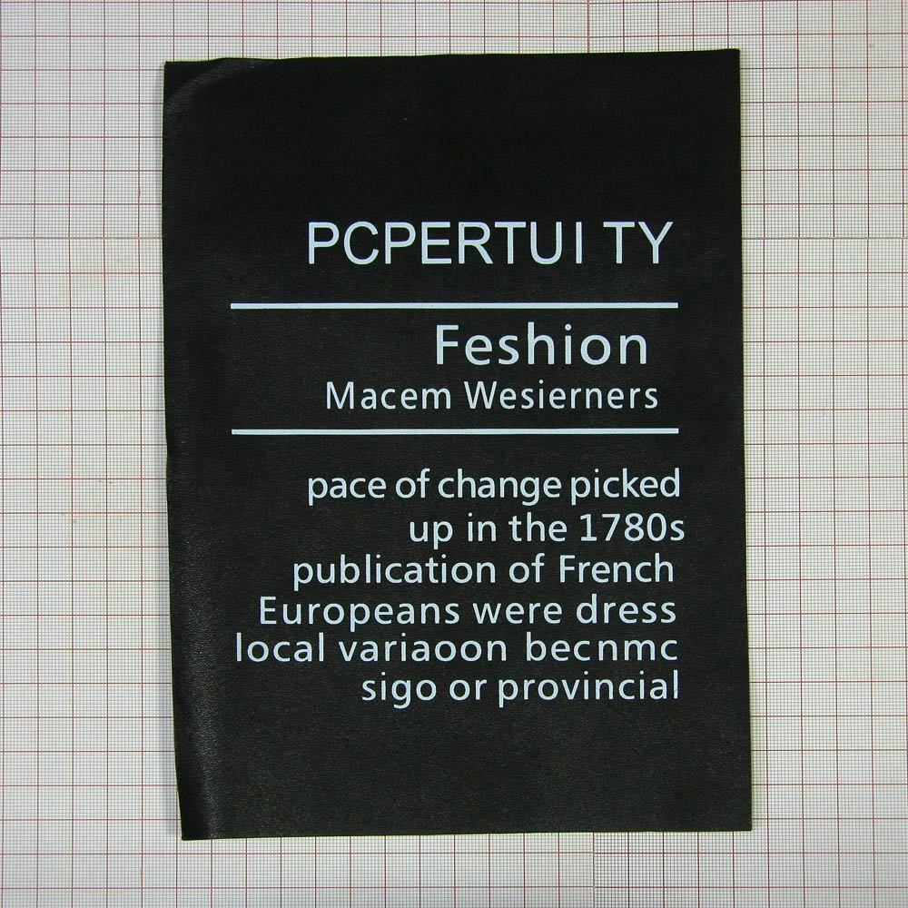 Нашивка кожзам Pcpertui TY процентовка 16,5*22,5см черная, белый, шт. Нашивка Кожзам