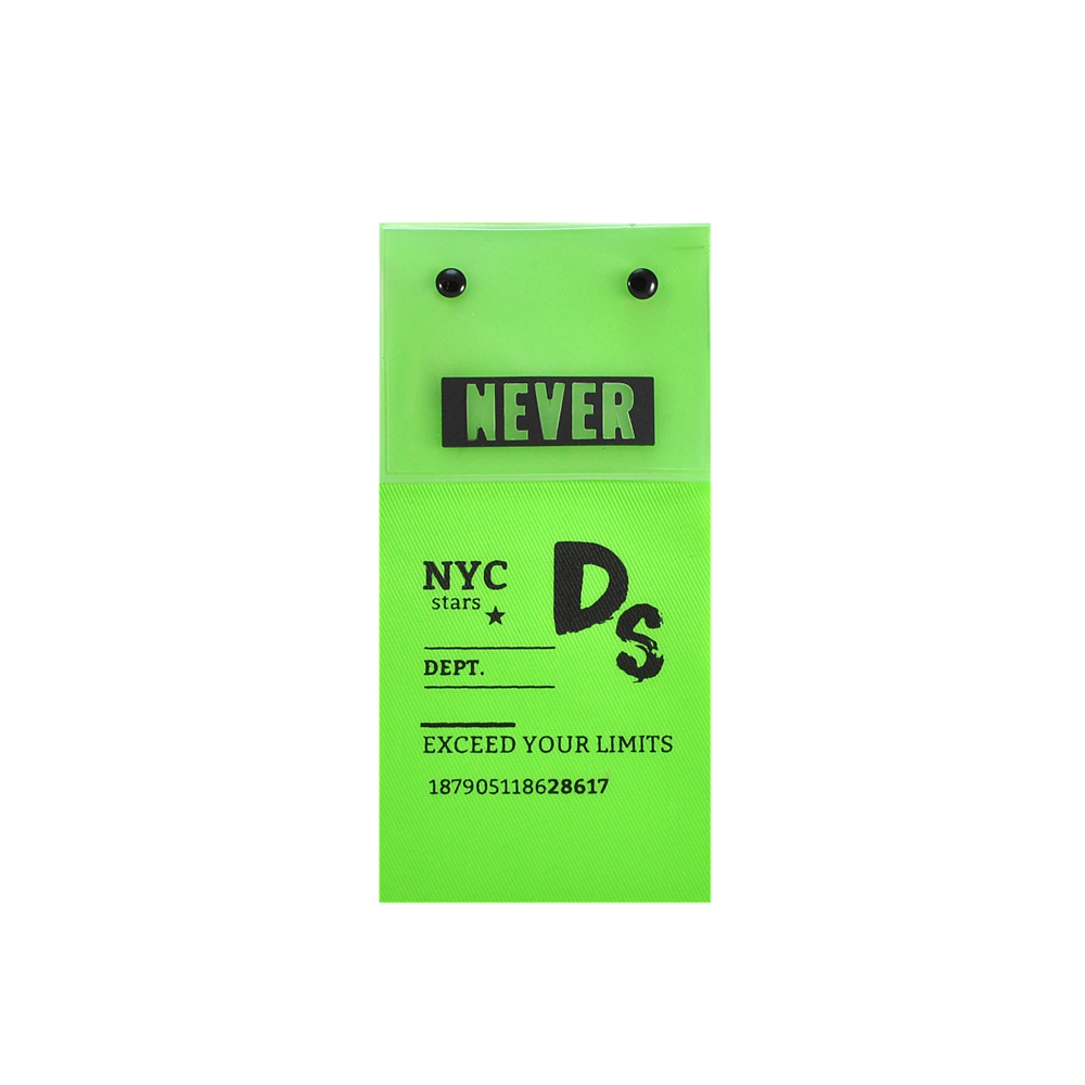 Лейба резиновая с хольнитеном NEVER , 6,5*13см, салатовый, прозрачный, черный, шт. Лейба Резина