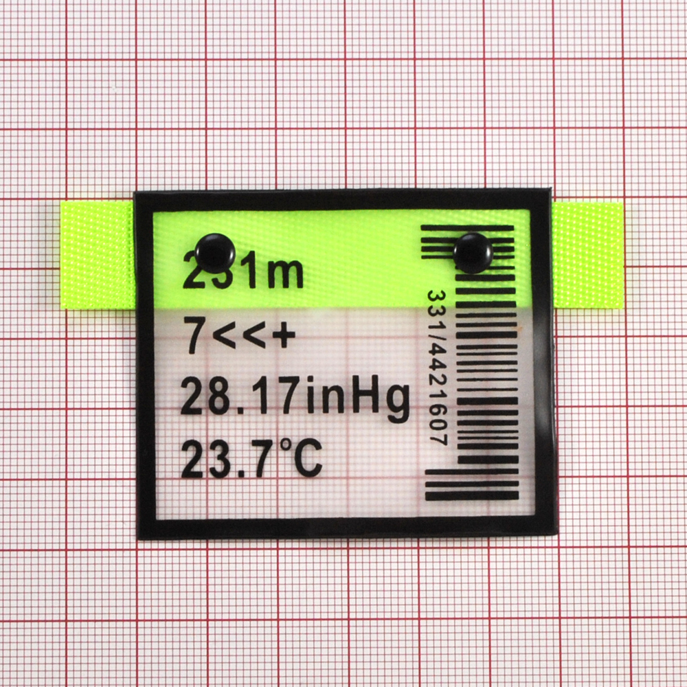 Лейба клеенка с хольнитенами 251m Штрих-код, 5*6смсм, прозрачный, черный, зеленый  шт. Лейба Клеенка