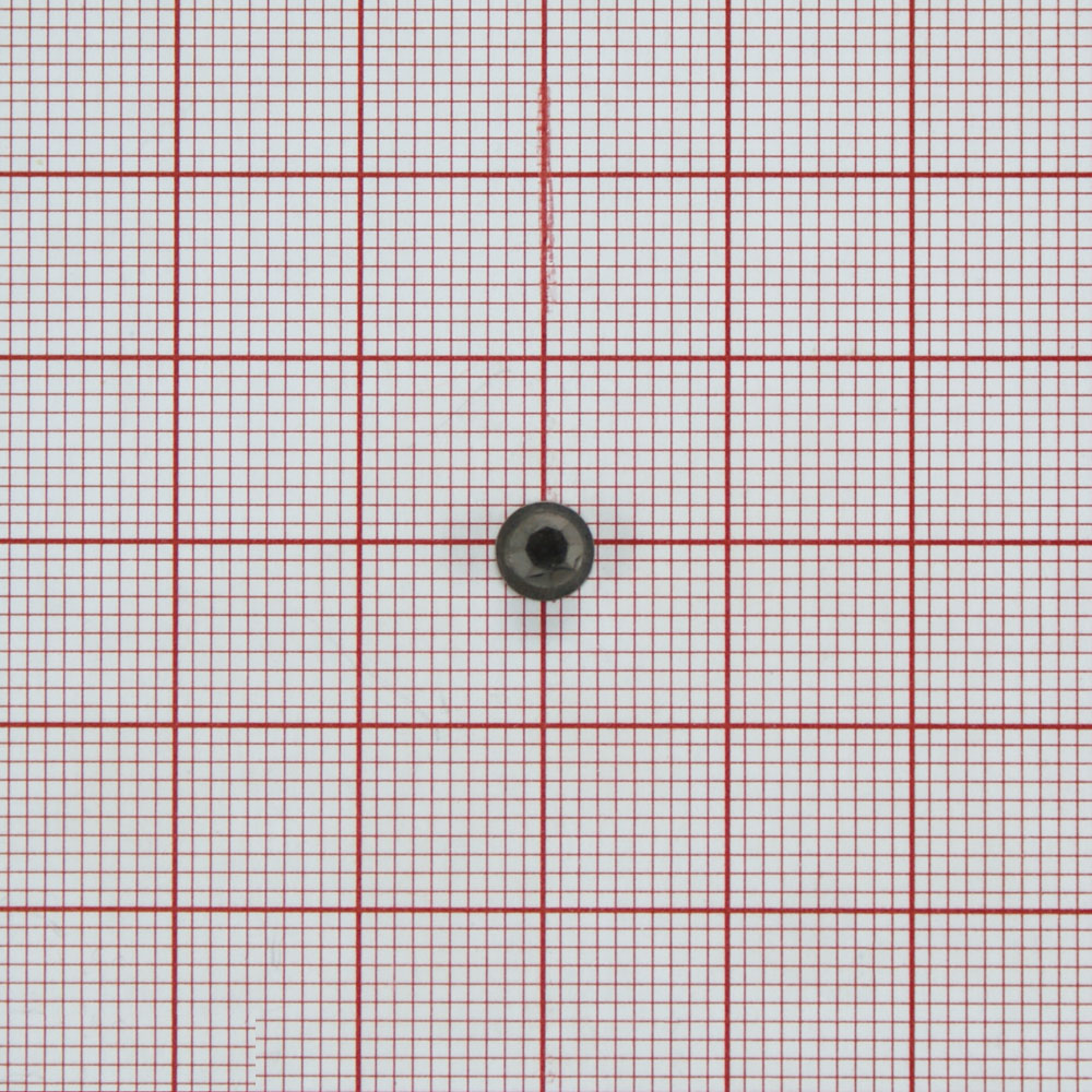 Украшение металл Камень 4мм NIKEL, графит /выпуклый над металлом/, 1т.шт. Декор Металл на ножке (для кожи, резины, ткани)