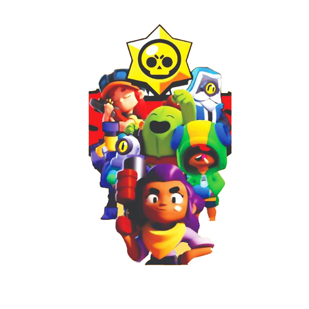 Термоаппликация Brawl Stars №4-4 (Коллаж) 12,5*21см, шт. Термопереводки Детские