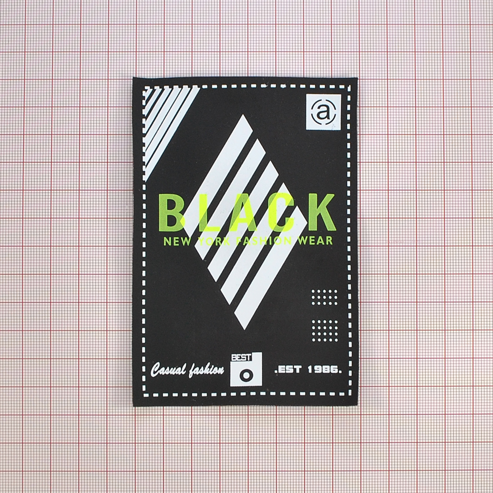 Лейба резиновая BLACK, 11,5*8см, черный, белый, зеленый,  шт. Лейба Резина