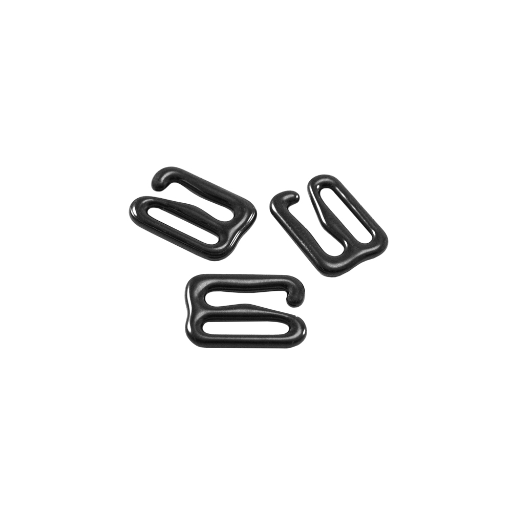 Крючок бельевой металл А911 черный 10*5,6 (внутр.) 14,6*10 (внешн.), 1т.шт, уп. Крючок бельевой