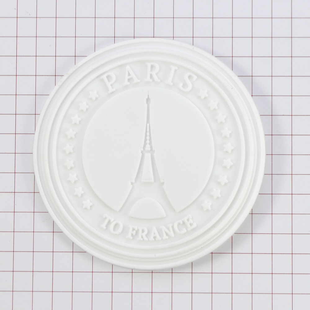 Лейба резина Paris To France 60мм, круглая, белая, шт. Лейба Резина